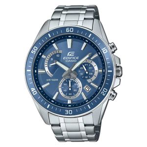 Casio Watch EFR-552D-2AVUDF For Men - Analog Display, Stainless Steel Band - Silver