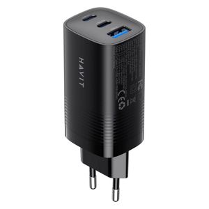  Havit Wall Charger - 3 Ports - 67W - Black 
