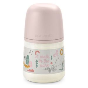 Suavinex Feeding Bottle - 150ML - Pink - 6 months and above