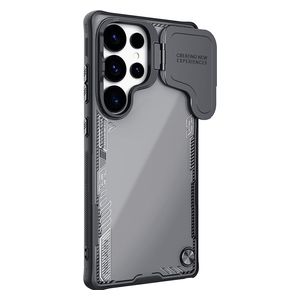  كفر نيلكن 3885 - سامسونج جالاكسي S25 ألترا - مقاوم للاصفرار وحامل مدمج - أسود 