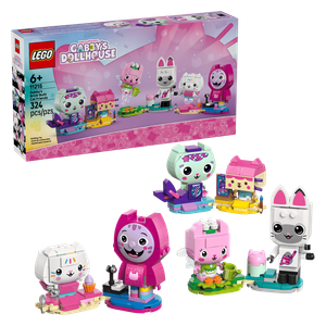  LEGO Gabby Dollhouse Cat Friends Buildable Set 11215 - Cat Figures - 324 Pieces 