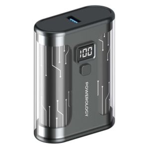  Powerology Power Bank - 10000mAh Capacity - 35W Power - Black 