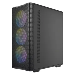  Antec Gaming PC Case - Steel Chassis, 4 x 120mm ARGB Fans - Black 