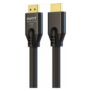  كيبل اتش دي ام اي هافيت HV-X90 - طول 3 متر - يدعم دقة 4K - أسود 