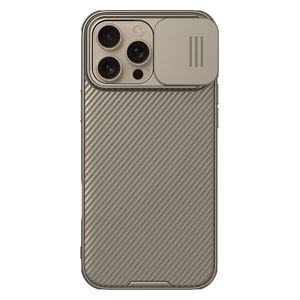  كفر نيلكن 3809 - آيفون 16 برو ماكس - غطاء عدسة، حماية كاملة - ذهبي 