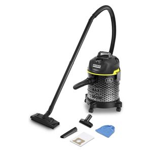 مكنسة كارشر كهربائية اسطوانية - 1500 واط - 18لتر- اسود