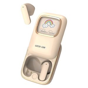 Green Lion Kids In-Ear Headphones - 13mm Drivers - 5 Hour Battery Life - Beige