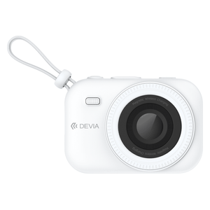  باور بانك ديفيا المغناطيسي - سعة 9600 مللي امبير، شحن سريع 22.5 واط، شحن لاسلكي حتى 15 واط، كيبلين مدمجين -  ابيض 