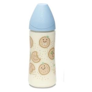  Suavinex Baby Bottle - Blue - 360 ML - 6 months and above 