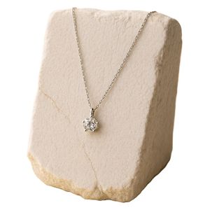  Solitaire Necklace Silver - 1.7g 