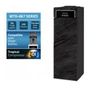  Newal Water Dispenser With Refrigerator -10 L - WTD-641-02 - Black 