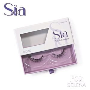  Sia Lashes P02 SELENA - False Eyelashes - Black 