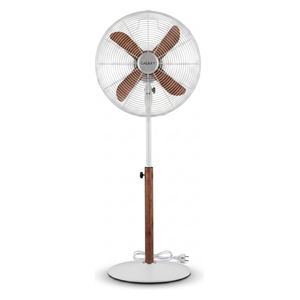  Silver Cook Stand Fan - 20-inch - 4 Blades - 3 Speeds - Wood 