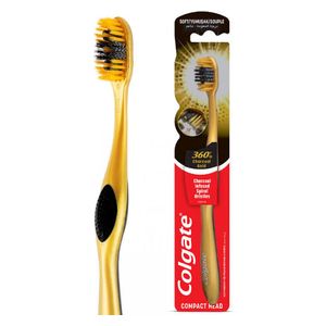  Colgate 360 Charcoal Gold Toothbrush - Gold 