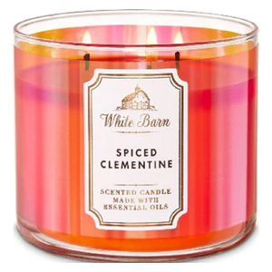  Bath & Body Works Spiced Clementine 3 Wick Scented Candle - 411 gm 