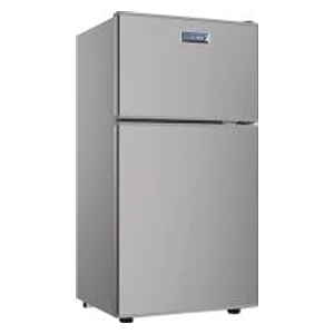  Newal Small Double-Door Office Refrigerator - 6 Cubic Feet - RFG-88-05 - Silver 