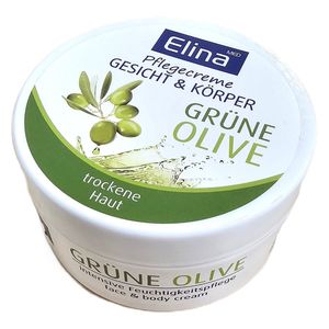  Elina Med Face & Body Grüne Olive Cream - Intensive Moisturizing Care, 150 ml 