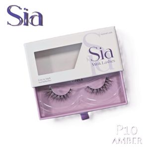  Sia Lashes P10 AMBER - False Eyelashes - Black 