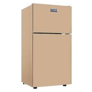  Newal Small Double-Door Office Refrigerator - 6 Cubic Feet - RFG-88-04 - Beige 