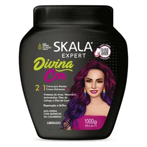  Skala Divina Cor 2-in-1 Hair Treatment Cream - Ultra Repairing Formula for Colored and Chemically Treated Hair, 1000g 