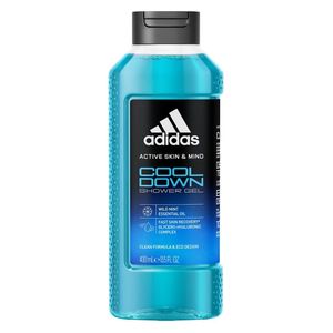  Adidas Active Skin & Mind Cool Down Shower Gel - Wild Mint & Glycerol-Hyaluronic Complex, 400 ml 