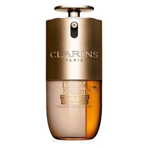  Clarins Double Serum Foundation - 2-in-1 Hybrid Skincare Foundation, 30ml 