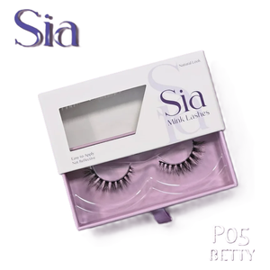  Sia Lashes P05 Betty - False Eyelashes - Black 