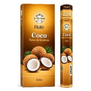  Flute Coconut Incense Sticks - 20 Pieces 