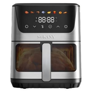  سوكاني قلاية هوائية - 8.5 لتر - 2000 واط - SK-10107 - سلفر 