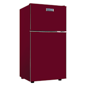  Newal Small Double-Door Office Refrigerator - 6 Cubic Feet - RFG-88-03 - Red 