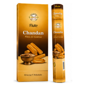  Flute Chandan Incense Sticks Sandalwood - 20 pcs 