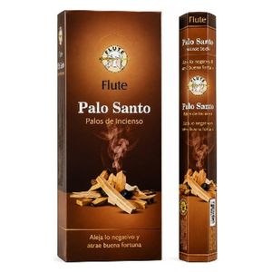  Flute Palo Santo Wood Incense Sticks 20 Pcs - Brown 