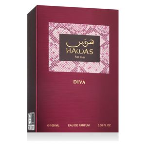  Hawas Diva By Rasasi For Women - Eau de Parfum - 100 ml 