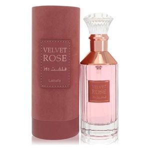  Velvet Rose by Lattafa for Unisex - Eau de Parfum, 100 ml 