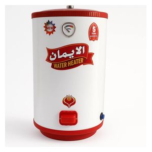  سخان المياه الإيمان - أرضي وتعليق على الحائط  - 120 لتر - أبيض 