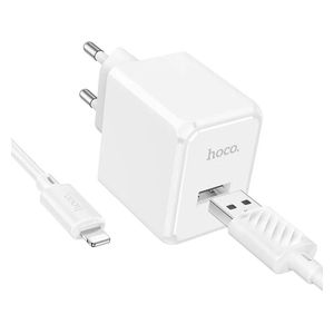  شاحن هوكو فئة CS11A -  لايتينغ - 1 متر - ابيض 