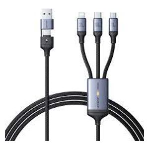  كيبل شحن جيروم A21 - شحن سريع 6 في 1 بقوة 30W - اسود 