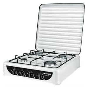  Newal HOB-226-01 - Tabletop Gas Cooker - Ceramic - 4 Burners - White 