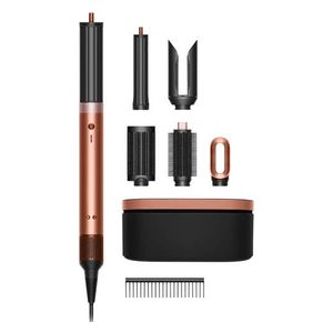  Dyson Airwrap i.d. HS09 HK - Multi-Styler and Dryer - Bluetooth Enabled - i.d. curl Technology - 6-in-1 Versatile Attachments - Intelligent Heat Control - Amber Silk 