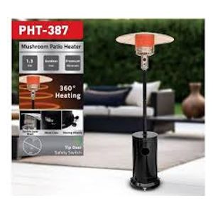  Newal PHT-387 - Outdoor Vertical Gas Heater - 13 kW - Black 