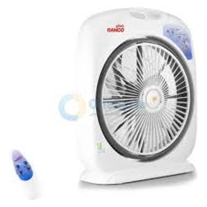  Ramco RF-215 - Desk Fan - 105 W - Powerful Motor - Remote Control - White 