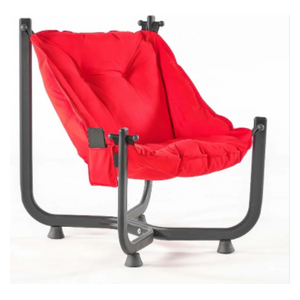  صدف كرسي حديقة اسما ميندر - أحمر 