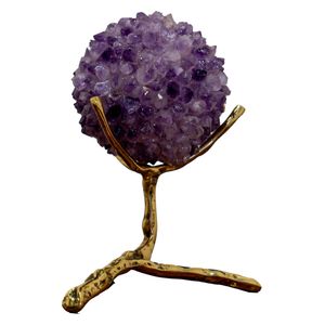  صدف موقف نحاسي مع كرة الجمشت - HT2985 