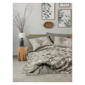 SADAF Comforter Cover Set, Double , 200 x 220cm - 4 Piece - Khaki