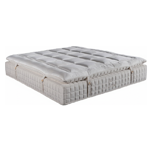  SADAF Biolatex Mattress with Double Pocket Spring - 200×200 cm - Gray 