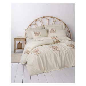  SADAF Comforter Cover Set, Double , 200 x 220cm - 6 Piece - Beige 