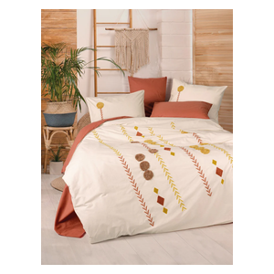  صدف طقم غطاء لحاف مزدوج 220 × 200 سم - 6 قطع - طوبي 