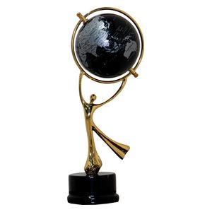  صدف تمثال أطلس الكرة الأرضية - T308 -  أزرق داكن 