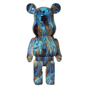  صدف تمثال الدب الرخامي الأزرق, 80 سم 