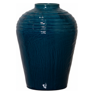  صدف مزهرية أرضية سيراميك كبيرة الحجم - Y3034 - أزرق مخضر 